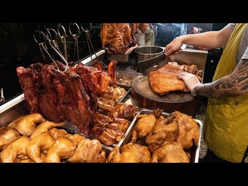 오픈전부터 주문 폭주하는 역대급 바삭한 돼지고기 끝판왕! 로컬 돼지고기 바베큐 미슐랭 식당/ The Ultimate Crispy Pork! Cantonese Style BBQ