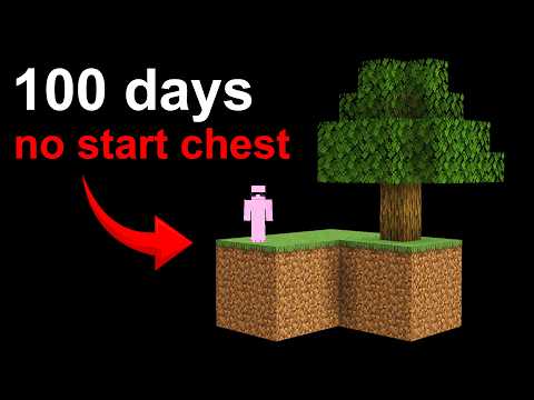 Skyblock 100 Days, But There's No Start Chest