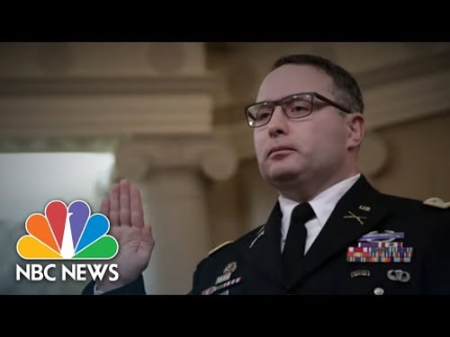 One-On-One With Lt. Col. Alexander Vindman | NBC Nightly News