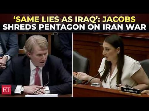 ‘Americans are not stupid’: Sara Jacobs grills Pentagon Advisor over Trump’s case for war with Iran