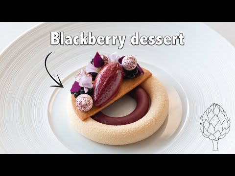 Blackberry & basil dessert | Making your own white blackberry chocolate!