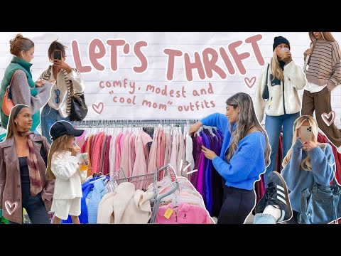 THRIFT WITH ME: MOM + BABY EDITION *cool mom fits and cute kid finds*