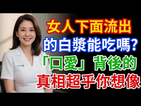 女人下面流出的「白漿」,到底能不能吃?醫師揭秘口愛背後的真相,男人不能不知道!
