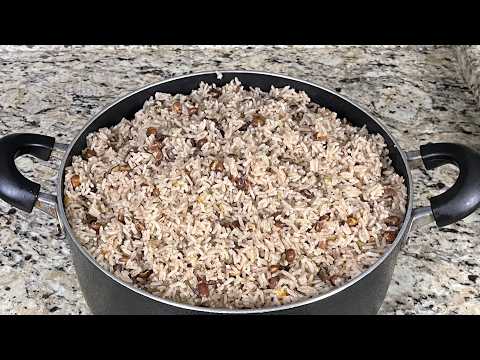 Authentic Jamaican Gungo Peas & Rice Recipe | Creamy, Flavorful & Easy Caribbean Side Dish