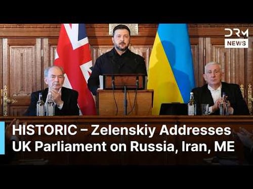 FULL REMARKS: Zelenskiy Delivers Historic Speech to UK Parliament, Talks Russia, Iran, Hormuz | AC1N
