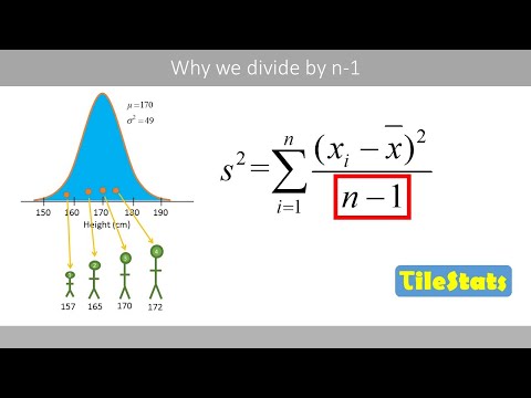 Why do we divide by n-1 and not n? | shown with a simple example | variance and sd