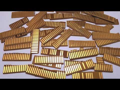 САМЫЕ ДОРОГИЕ ЛАМЕЛИ IBM. Простой способ снятия позолоты перекись водорода + лимонная кислота + соль