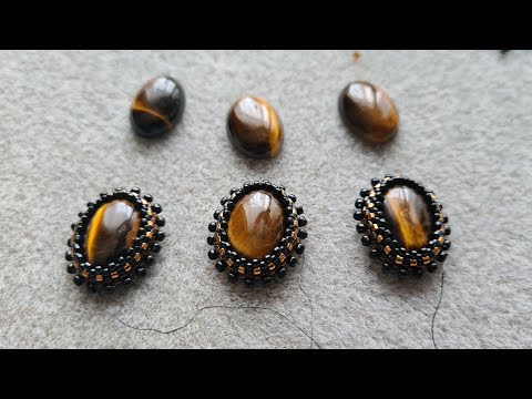 How to braid a 13*18 mm cabochon (WITHOUT felt) and what can be made from it.