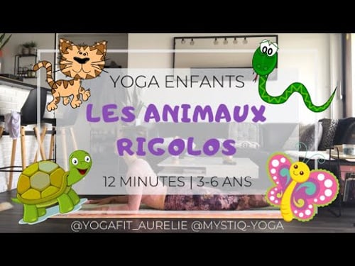 YOGA ENFANTS 3-6 ANS | Les animaux rigolos - 12 MINUTES