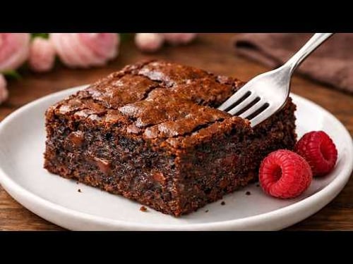 Sugar-free! Flour-free! Healthy chocolate brownies in 15 minutes!