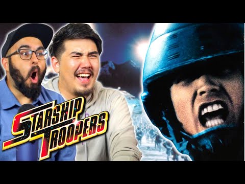 *STARSHIP TROOPERS* had us exhilarated (First time watching reaction)
