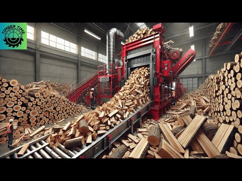 Fastest Firewood Processing Machine | World's Fastest Modern Wood Cutting Chainsaw Technology #5
