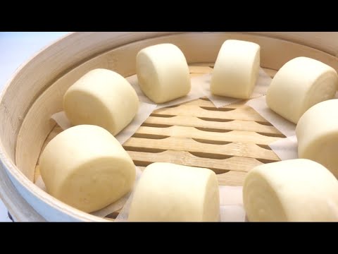 鮮奶饅頭【如何掌握發酵和造型技巧】,不加泡打粉,少糖少油,一次過發酵,做出質感鬆軟、綿密、回彈不下陷的美食麵點~!Mantao Easy Recipe (Eng ingredients below)