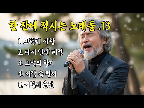 🎵한 잔에 적시는 노래들. 13 / 그렇게 사랑, 다시 만난 계절... #허스키보이스 #감성트로트 #7080감성 #감성발라드