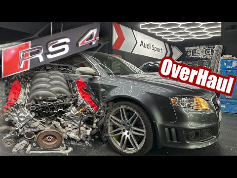 Customer agreed to repair the RS4 . Lets build a V8 ! Audi RS4 B7 is going back on the roads