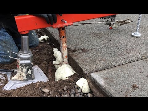 Lifting Sunken Concrete Driveway Pads
