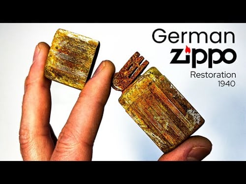Rare WWII Lighter Found in Ruins – Restored to Perfection!