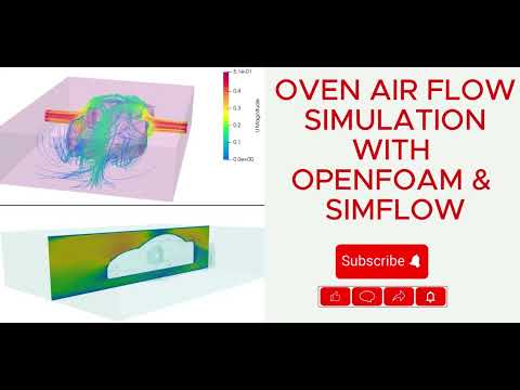 Air Flow Simulation In Oven || OpenFoam || SimFlow GUI || Oven Air Flow|| cfd || Oven Hydrodynamics