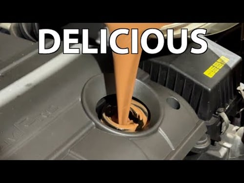 I replaced my engine oil with chocolate.