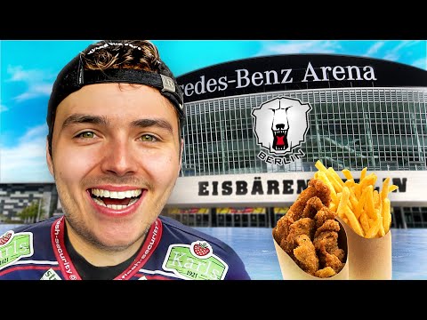Stadionessen bei den Eisbären Berlin testen 🐻❄️ (Eishockey Rekordmeister)
