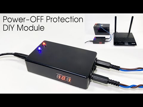 How to make Automatic Power-OFF Protection UPS for WIFI Router