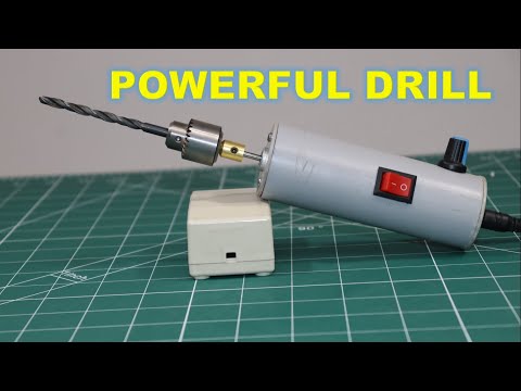 How To Make Mini Powerful Drill With Speed Controller
