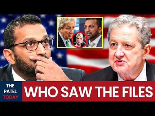 John Kennedy Traps Kash Patel on Epstein Files | Patel's Face Goes White