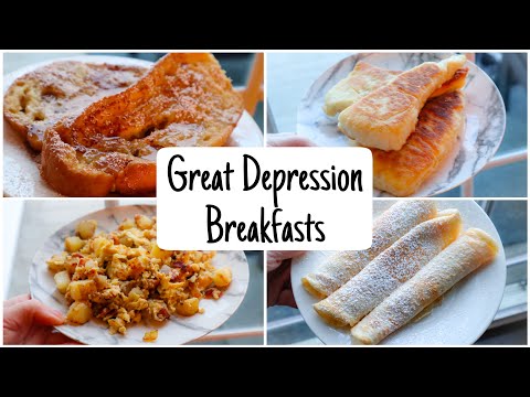 Making and Trying 4 Great Depression Breakfast | Depression Era Recipes Cookbook