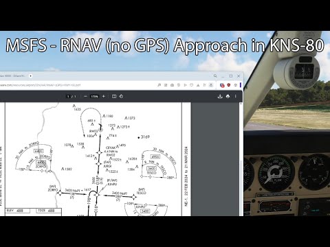 MSFS - RNAV (no GPS) Approach in KNS-80