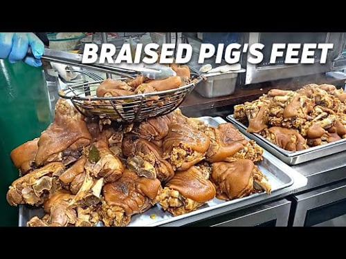 Braised PIG’S TROTTERS (Jokbal) | POPULAR Korean Food | Los Angeles