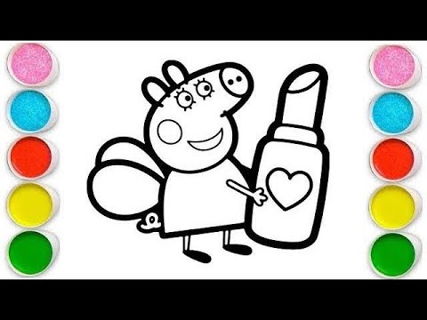 Peppa 🐷 beautiful Drawing, Painting & Coloring For Kids and Toddlers_ easy Art