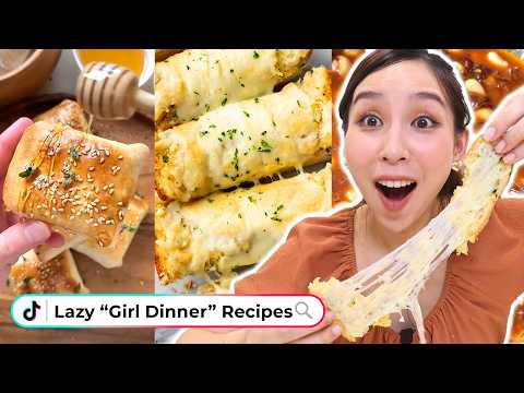 I Tried Viral Lazy Dinner Recipes *girl dinner* π½οΈ