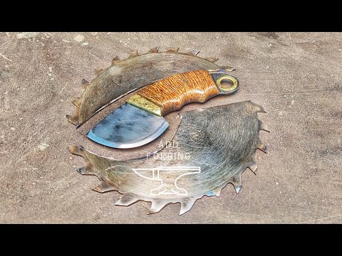 DIY Skinning Knife made from a Saw Blade