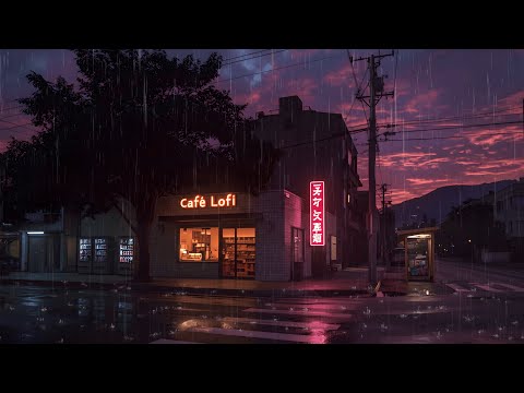 Night Rain Lofi ☔ Deep Relaxing Beats for Stress Relief & Focus