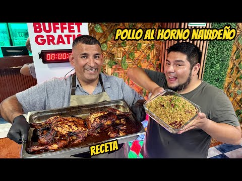 Pollo al Horno Navideño | Cena NAVIDEÑA | Receta navideña fácil y rápida