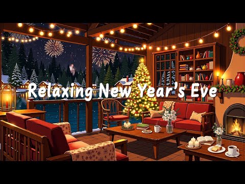 New Year's Eve 2026 | Snowy Winter at Cozy Coffee Shop with Jazzy Lo-fi Beats to Relax & Chill