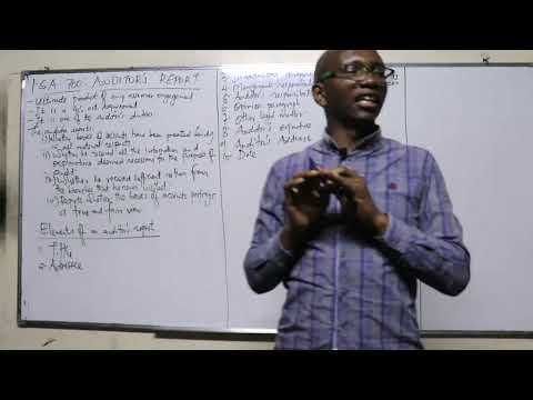 AA { AUDITORS REPORT