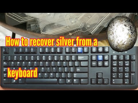 How to Recover Silver from Old Laptop Keyboards || silver Recovery from computer keyboard!"