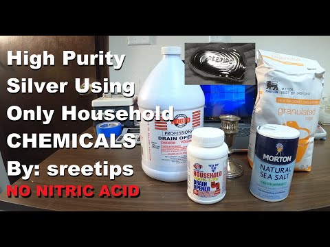 Silver Refining With Household Chemicals NO NITRIC