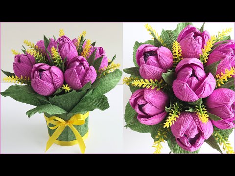 🌷 Tulips 🌷 Bouquet of Candy! DIY gift for mom