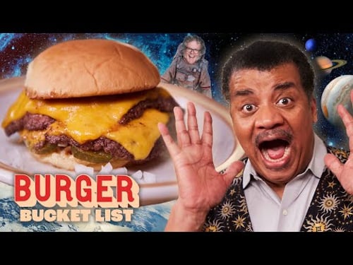 Neil deGrasse Tyson Makes Space Burgers with George Motz | Burger Bucket List