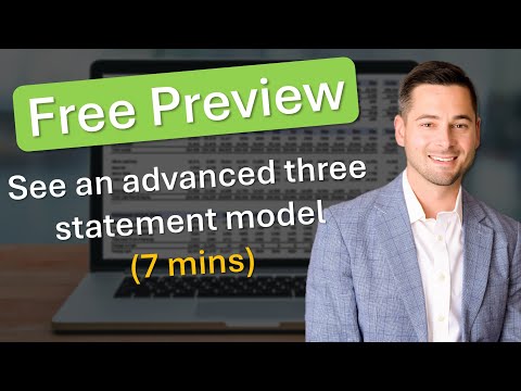 Free Preview: look inside an Advanced Three Statement Model.