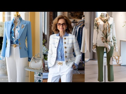 Elegant and Clean Looks That Flatter Women Over 60 | Wardrobe Refresh, Timeless Outfits 🌸