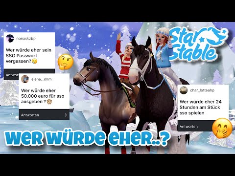 Wer würde Eher…?🫣 Mit @ZoeysPferdewelt ❣️ // Star Stable Leveltime🐎