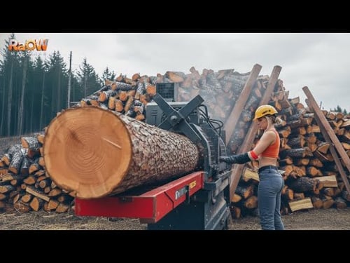 30 Dangerous Firewood Machines in Action | Homemade Beasts Crushing the Toughest Logs! #7