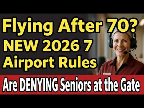 Flying After 70? 😱 NEW 2026 Airport Rules Are DENYING Seniors at the Gate