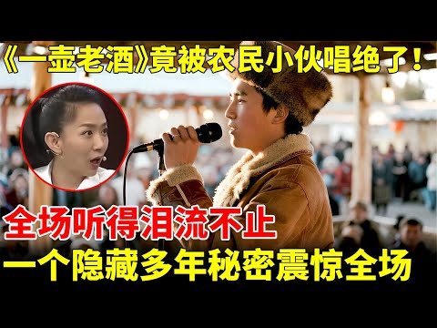 没想到《一壶老酒》竟被农民小伙唱绝了!全场听得泪流不止,一个隐藏多年秘密震惊全场【王芳王为念访谈】
