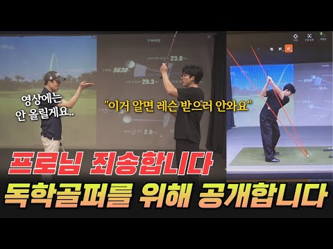 스윙은 이걸로 끝이다. 레슨하시는 많은 프로님들.. 죄송합니다.