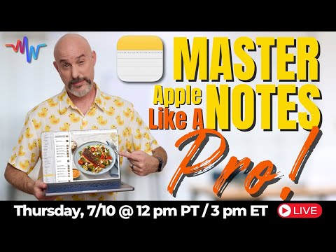 📝 Master Apple Notes Like a Pro | FREE Live Broadcast