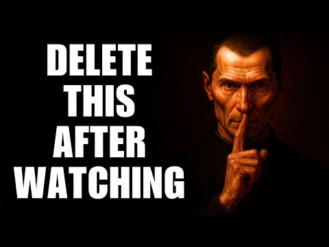 I Was WARNED Not to Share This But You Deserve The TRUTH - Machiavelli’s Law